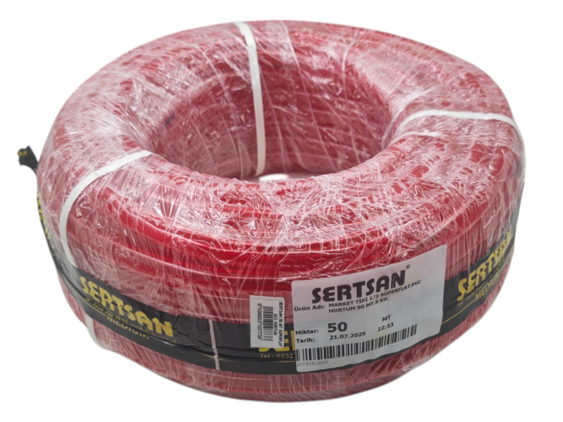 08884   Sertsan Süperflast Silikonlu PVC Hortum 1/2 50m