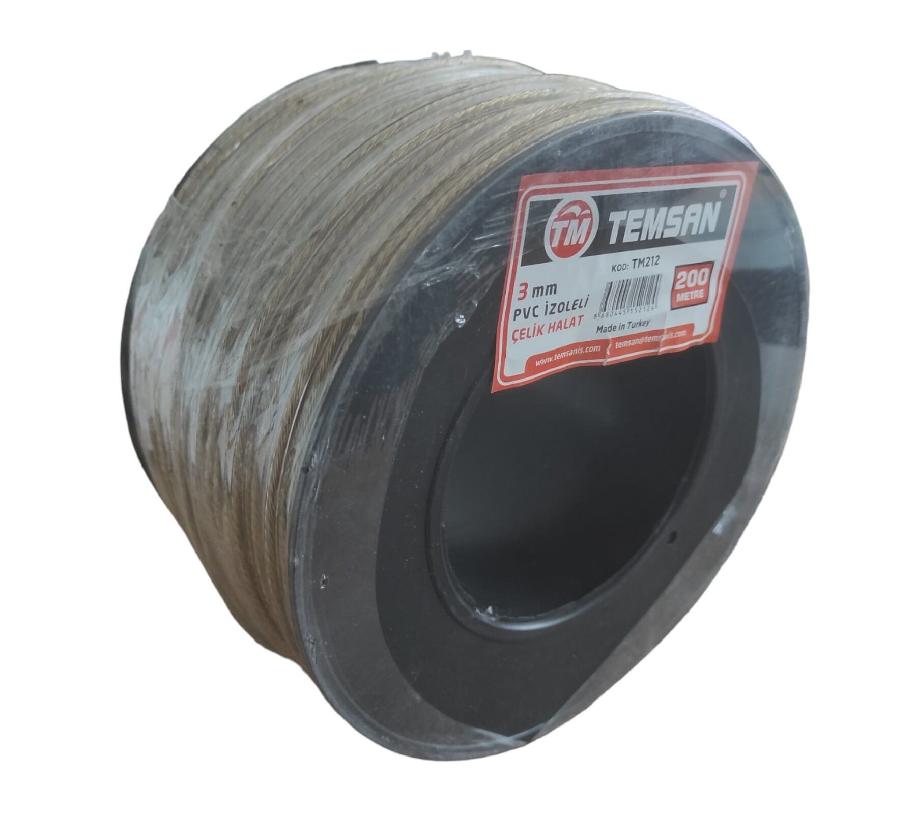 TM-212   Temsan Pvc Kaplı Halat 3mm*200m