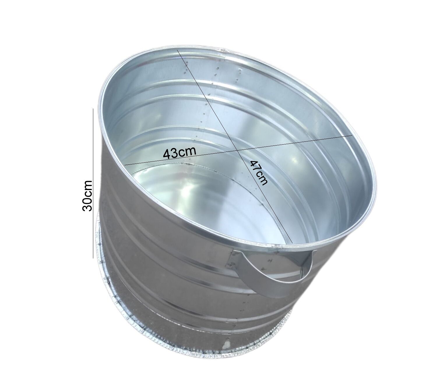 11123   KZD Galvenizli Odun Kovası 30*43*47cm