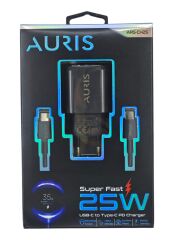 ARS-CH25   Auris USB-C Type-C PD 25W Super Hizli Şarj Aleti