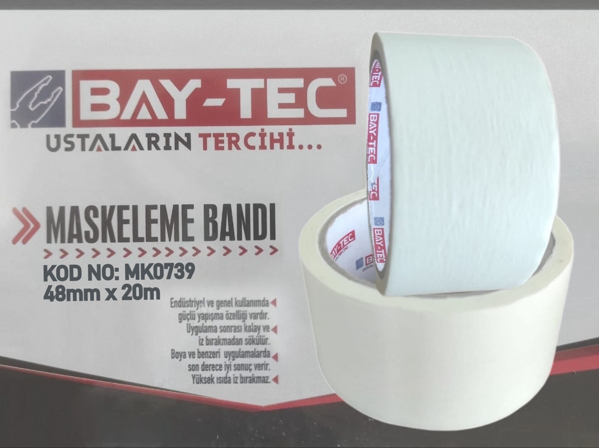 MK0739   Bay-Tec Maskeleme Bantı 48mm*20m