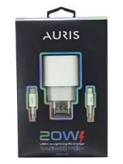 ARS-CH21   Auris USB-C Lightning PD 20W Hizli Şarj Aleti