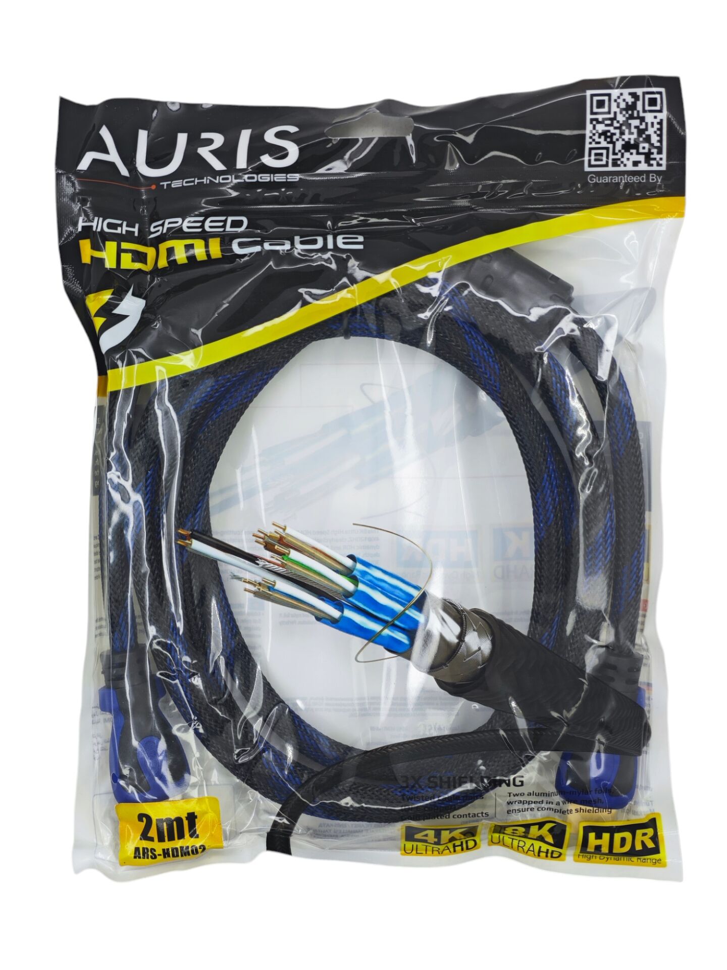 ARS-HDM02   Auris 4K 8K HDR HDMI Kablo 2m