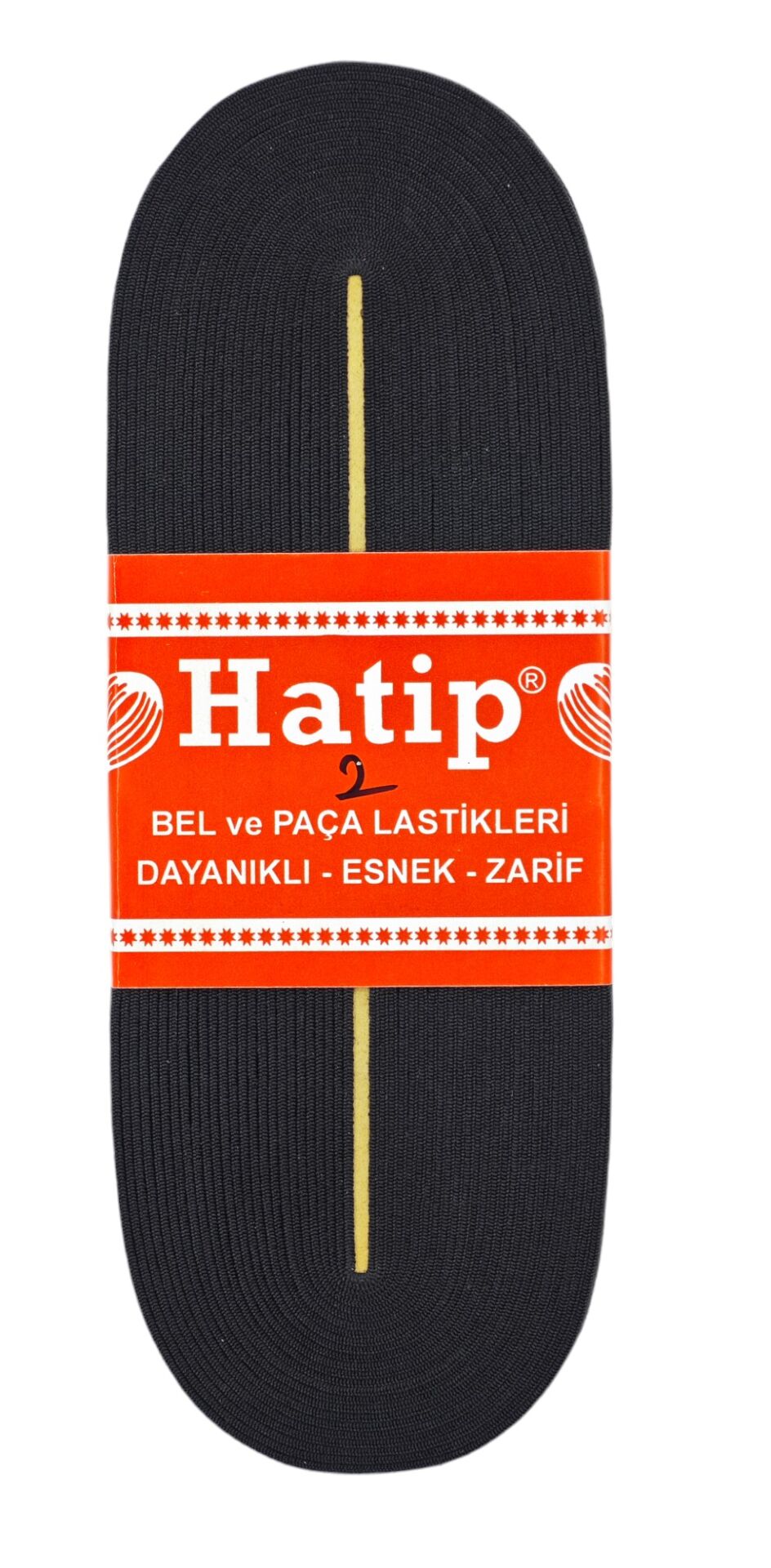 00487   Hatip Paça Lastiği 2Cm - Siyah
