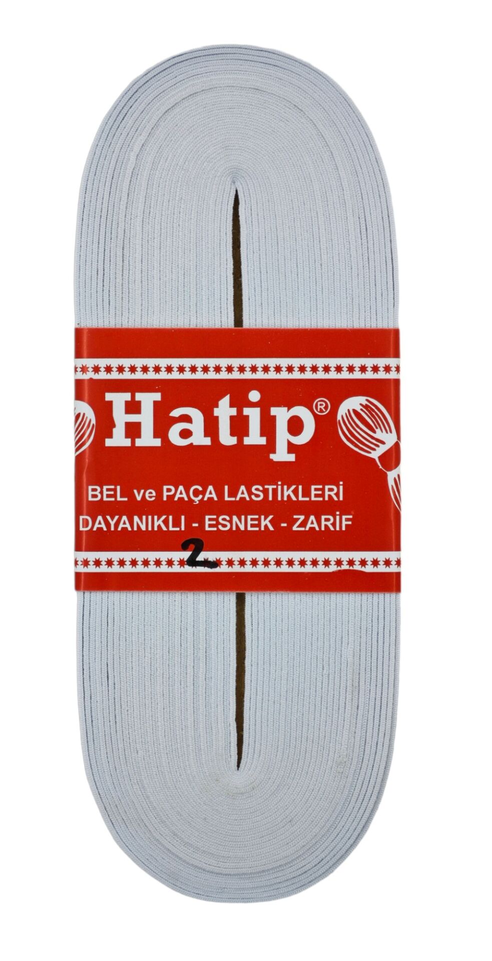 00486   Hatip Paça Lastiği 2Cm - Beyaz