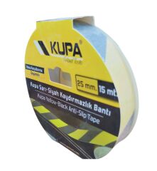 Kup6062   Kupa Sarı-Siyah Kaydırmaz Bant 25Mm*15M