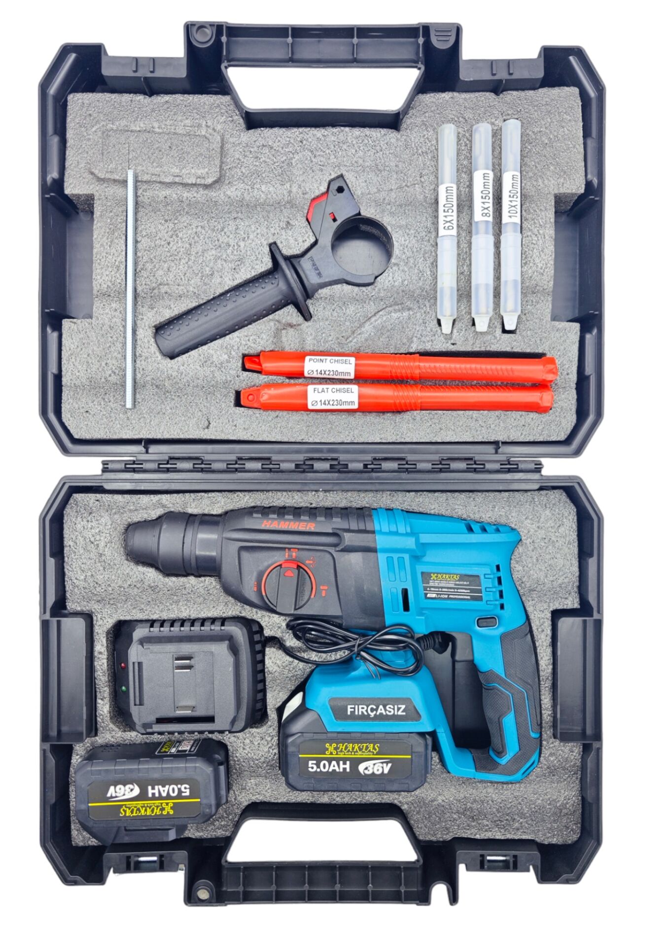 Hkt-500   Haktaş Şarjlı Kırıcı-Delici Hilti 36V 5.0Ah
