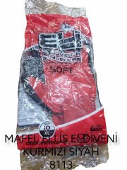 8113   Mafel Eli İş Eldiveni 10 (Kırmızı/Siyah)