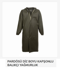 71-1   Gül Yerli Pardesu Yağmurluk 125cm