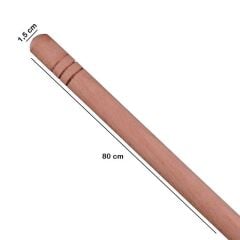 04611   C. Duru Ahşap Gürgen Oklava 80cm