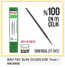 Mk0906   Bay-Tec Slim Üçgen Eğe 7Mm