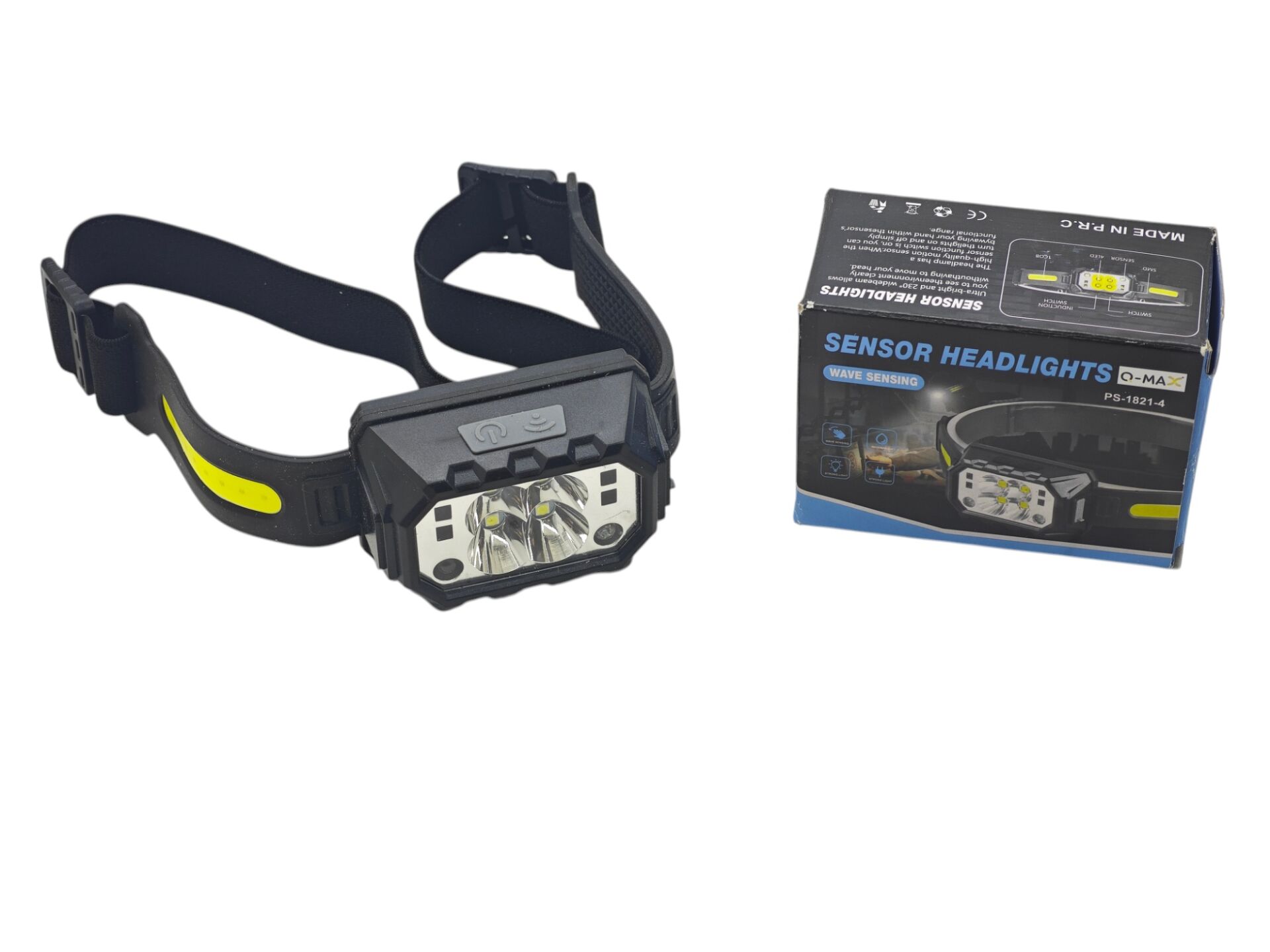 PS-1821-4   Q-Max Şarjlı Sensörlü Kafa Lambası
