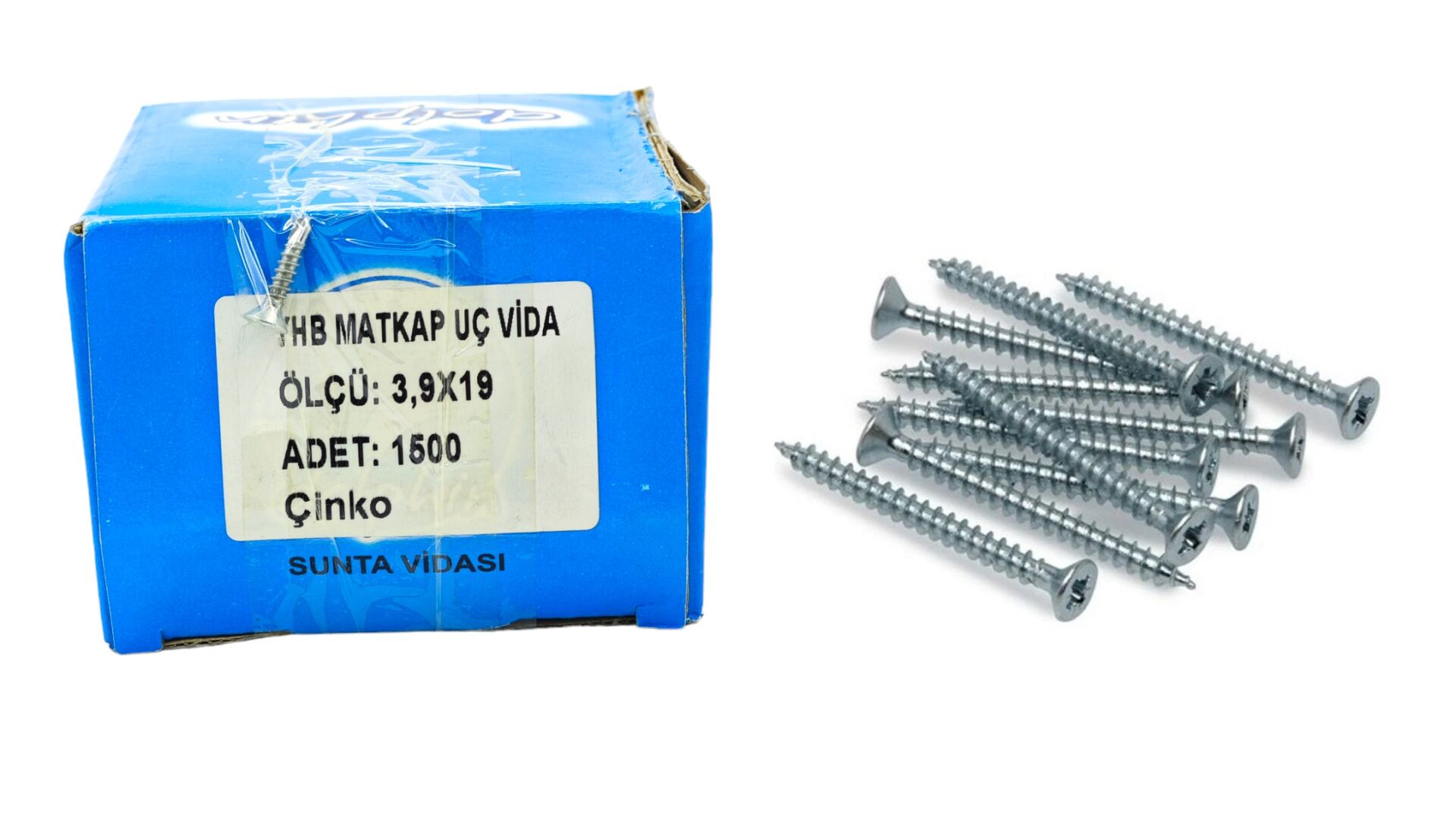 3919   Dolphin 3,9*19 YHB Matkap Uçlu Vida 1500li