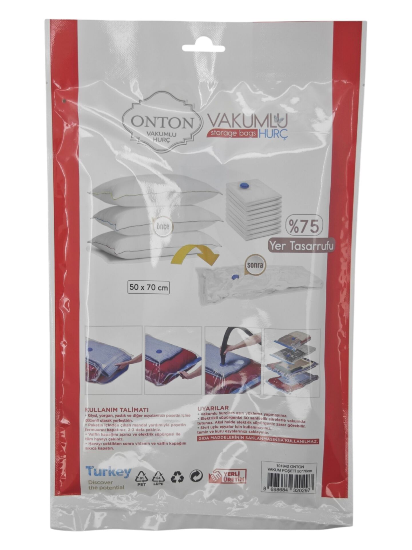 101942   Onton Vakumlu Hurç 50*70cm