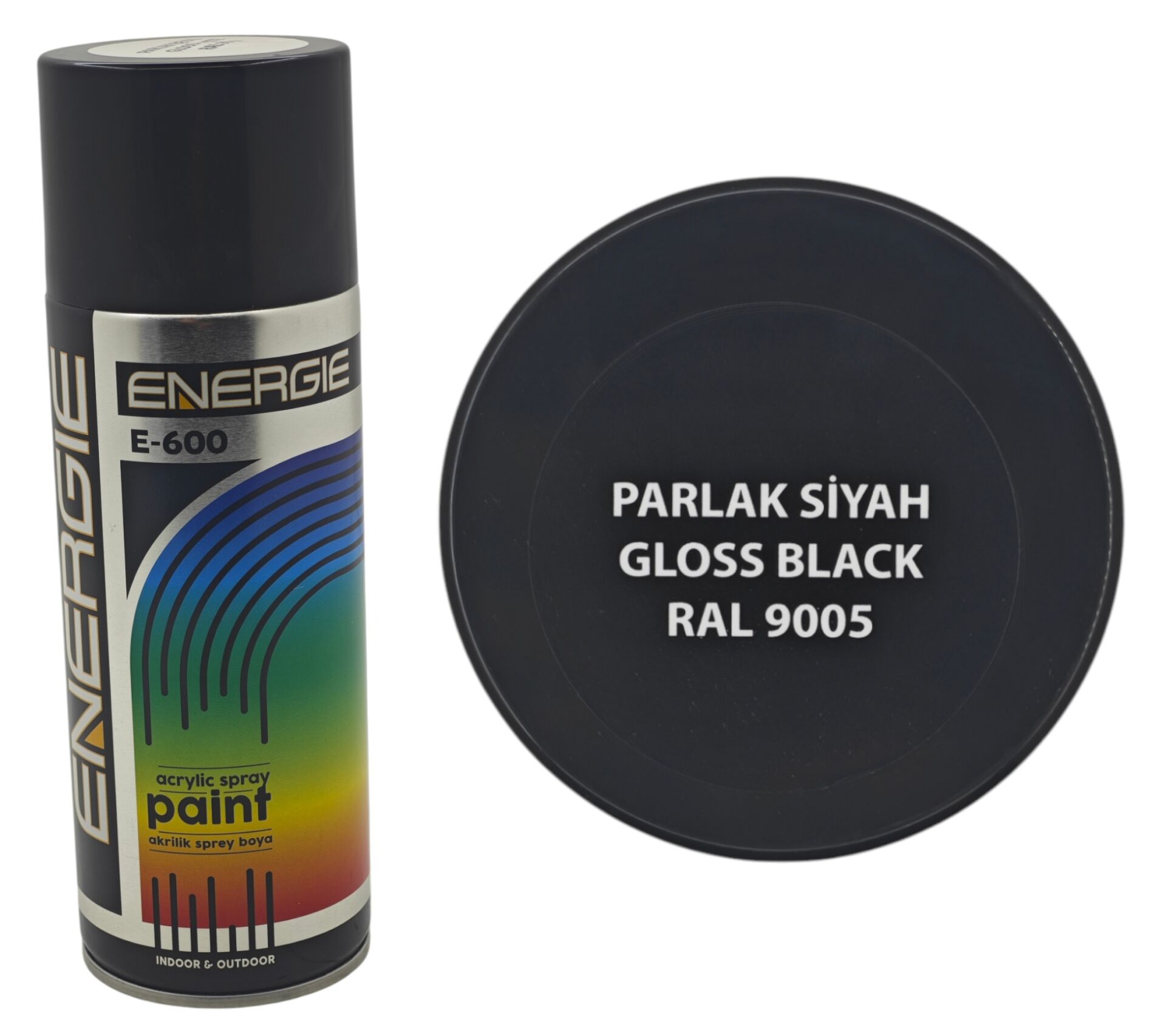 RAL 9005   Energie E-600 Sprey Boya 400ml - Parlak Siyah