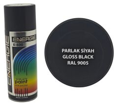 RAL 9005   Energie E-600 Sprey Boya 400ml - Parlak Siyah