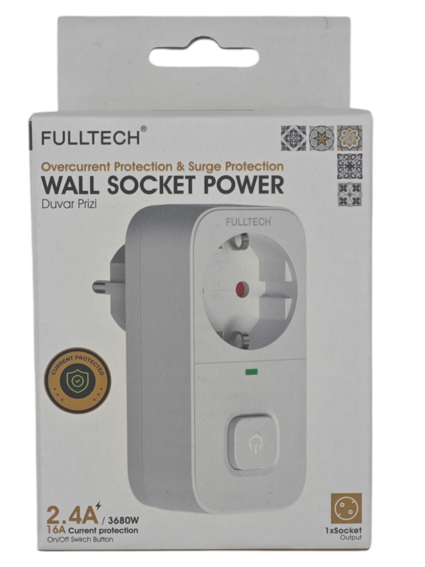 FTR-18   Fulltech 2.4A 3680W Aç Kapa Priz