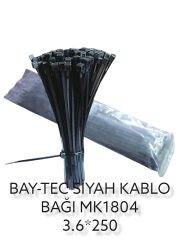 Mk1804   Bay-Tec Kablo Bağı 3.6*250Mm - Siyah