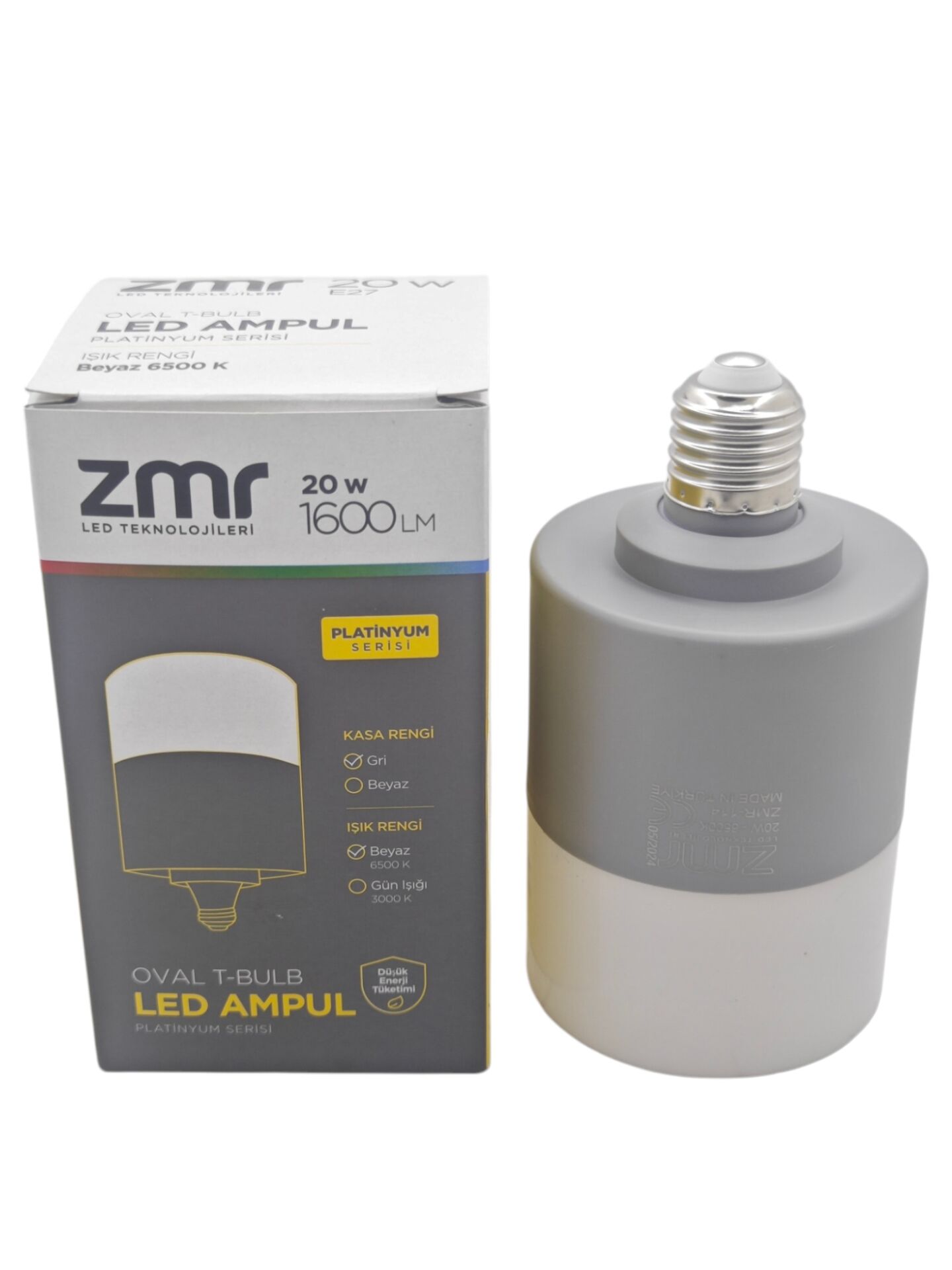 ZMR-114/G   ZMR E27-20W Kristal T-Bulb Led Ampul