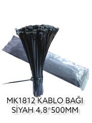 Mk1812   Bay-Tec Kablo Bağı 4.8*500Mm - Siyah