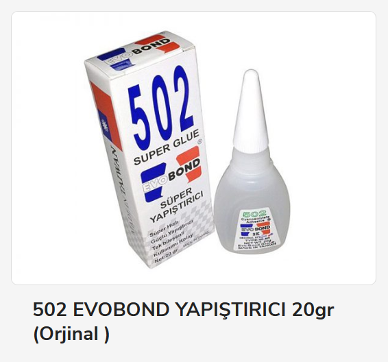 W-50   502 Evobond Yapıştırıcı 20Gr (Orjinal)