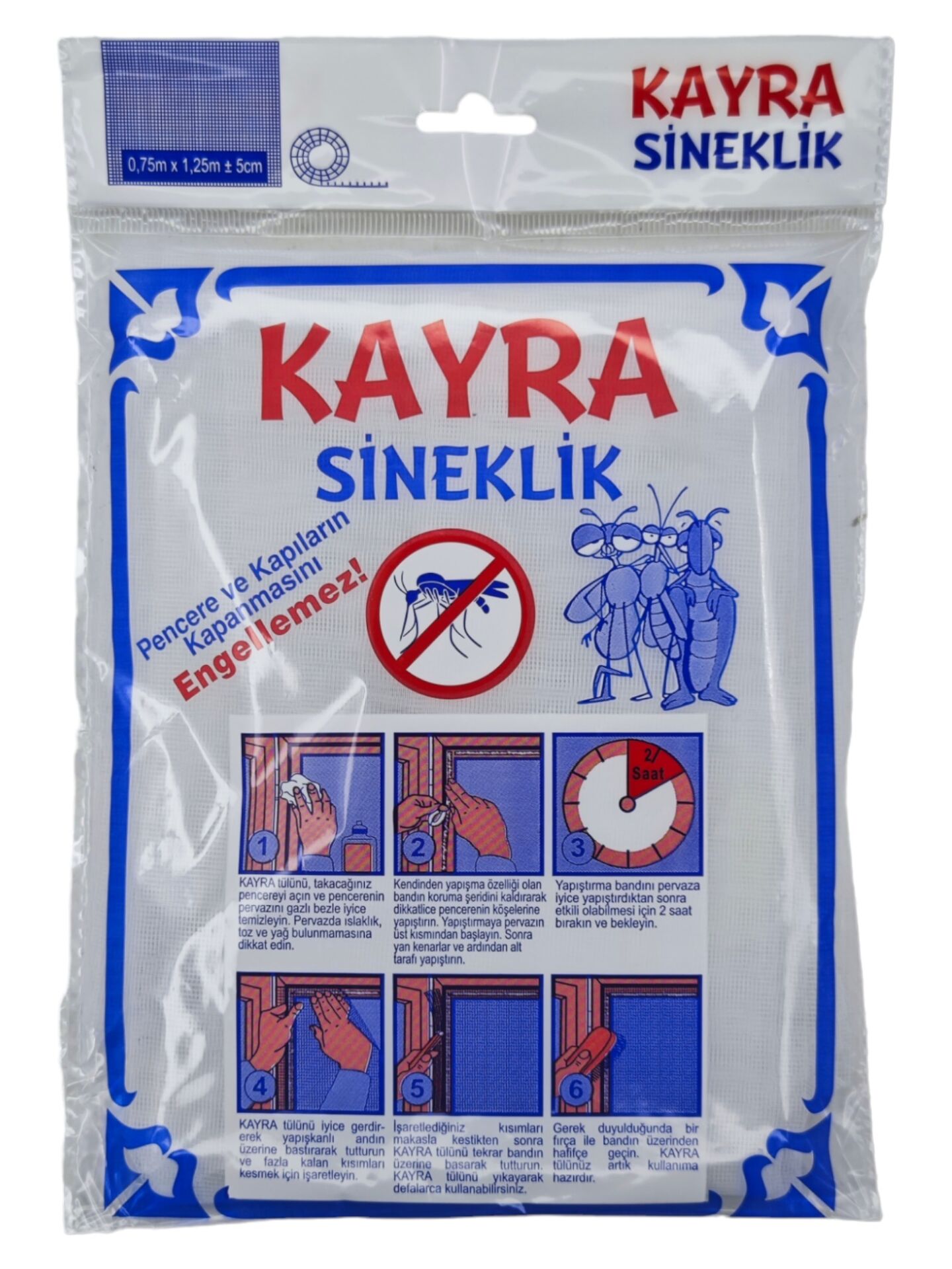 2556   Kayra Yapışkanlı Sineklik 75*125Cm