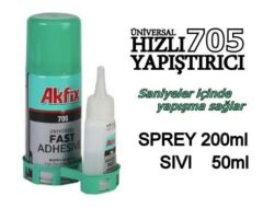 GA060   Akfix 705 Hızlı Yapıştırıcı 200ml+50gr