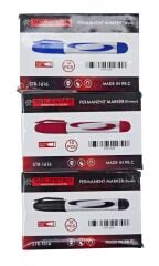 STR-1616   Solestar Koli Kalemi - Siyah/Kırmızı/Mavi